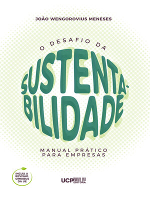 cover image of O DESAFIO DA SUSTENTABILIDADE. Manual prático para empresas
